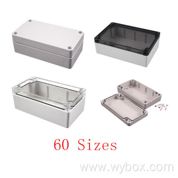 60 Sizes IP65 abs plastic waterproof enclosure box outdoor weatherproof electronic watertight electrical enclosure box